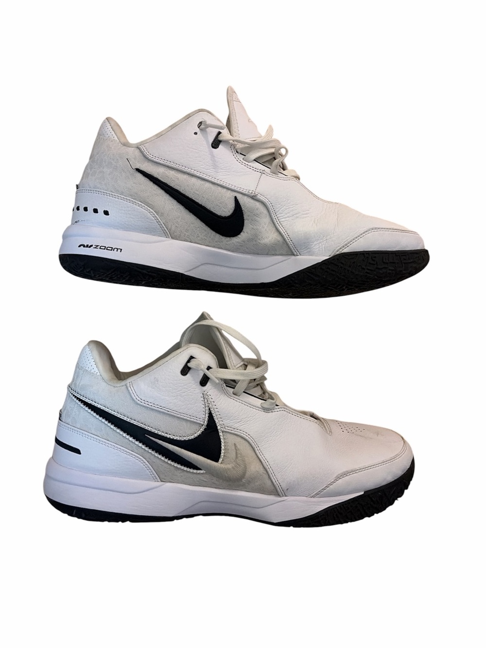 Men's Size 15 Nike Zoom Lebron Nxxt Gen Ampd Tb Promo White-Black HJ9942-100